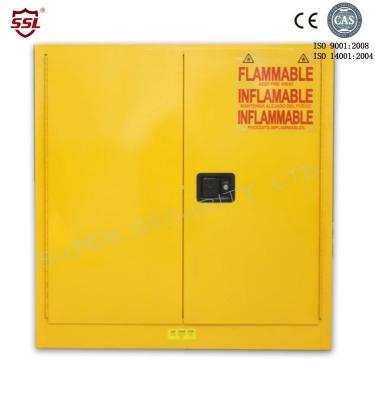 China Armários de armazenamento com a porta dois, armários da segurança química de aço frio de armazenamento do material perigoso à venda