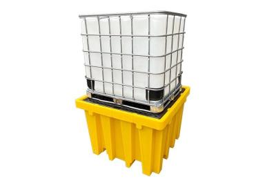 China 4 Sides Forklift Entry PE Pallet L1380 W1380 H900mm 385Gallon for sale