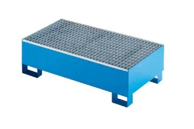 China STEEL Drum Containment Pallets For Chemical Acids Corrosives Liquid Distributed Load 1300kg for sale
