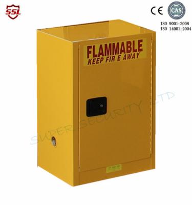 China Gabinete de almacenamiento químico portátil del metal con la sola puerta, gabinete de seguridad inflamable 12gallon en venta