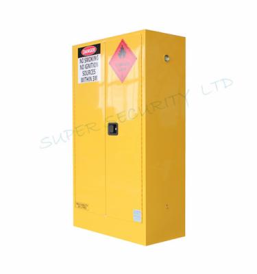 China Powder Coat Yellow Flammable Storage Cabinet Double Wall With Two 2'' Vents for sale