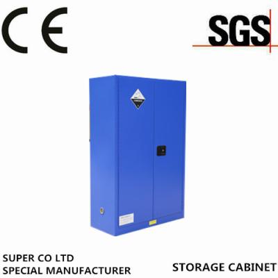 China Double Door Corrosive Safety Steel Storage Cabinet Blue For Weak Corrosive Chemicals for sale