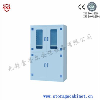 China Large Plastic Adjustable Shelf Medical Safety Storage Cabinet 450 Liter for sale