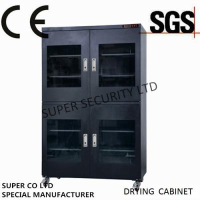 China Stainless Steel Electrical Moisture proof Auto Dry Cabinet With Rustproof Paint with 3.2mm Toughened Glass for sale