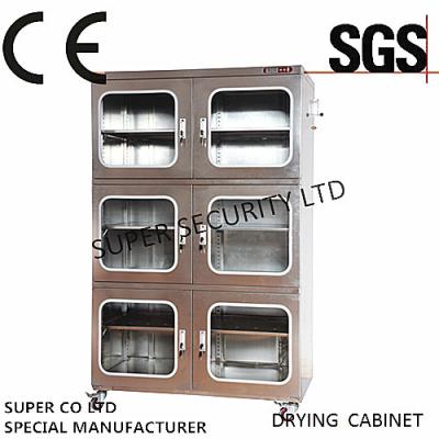 China Electronic Desiccant Stainless Nitrogen Dry Box With Rustproof Paintwith 3.2mm Toughened Glass for sale