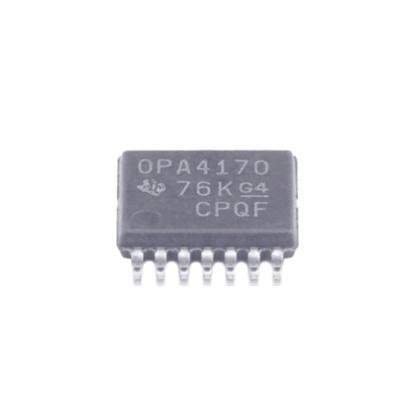 China Texas Instruments OPA4170AIPWR Componentes eletrónicos Chip SMD Dip Transistores circuitos integrados TI-OPA4170AIPWR à venda