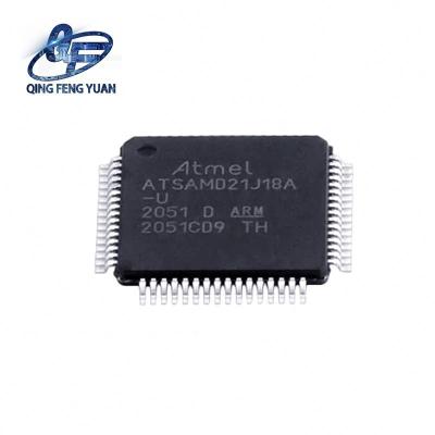 China Electronic components Bom list ATSAMD21J18A-AU Atmel Original New ics Chip Wholesale Microcontroller ATSAMD21J1 for sale