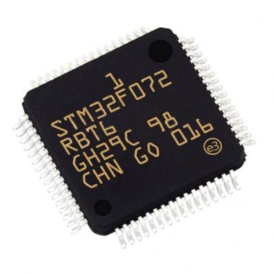 China Original STM32F072RBT6 LQFP-64 Cortex-M0 32 MCU Chip Microprocessor for sale