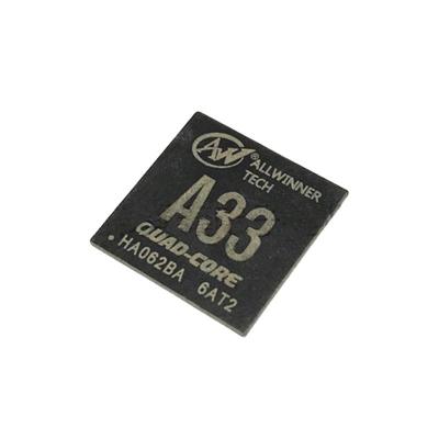 China Chips de alta calidad IC tabletas computadoras de cuatro núcleos CPU placa de desarrollo de núcleos de chips Allwinner Cuad-core A33 en venta