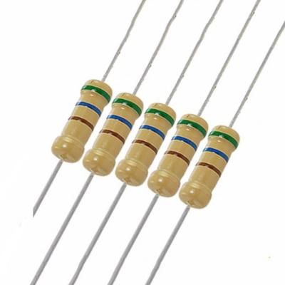 China 100M 1/4W 1/2W 1W High Resistance Carbon Film Resistor Power Lighting Fixed Resistor for sale