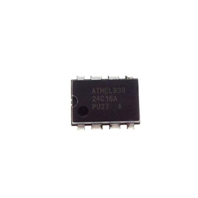 China Storage chip Integrated circuit NAND flash storage chip AT24C16A-DIP AT24C16A for sale
