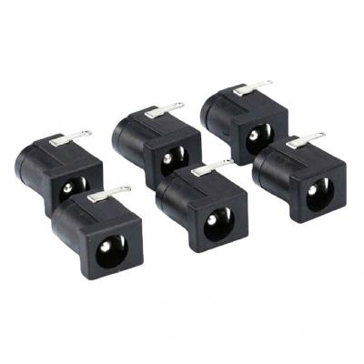 China Hot selling DC-005 Black DC Power Socket Connector  5.5*2.1mm  socket Round the needle for sale