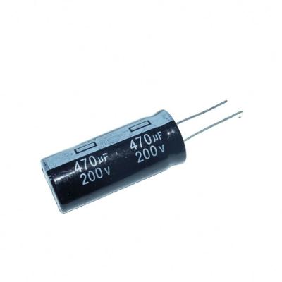 China DIP Electrolytic Capacitor 470uF 200v 20% 22*35 105C for sale