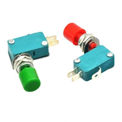 Chine Capuchon vert rouge DS438-448 12MM 16A250V Point d'argent micro-interrupteur de limite à vendre
