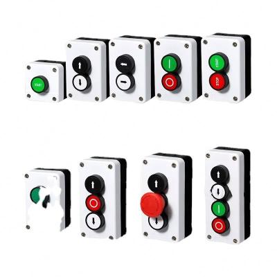 China With arrow symbol start stop self sealing waterproof button switch emergency stop industrial handhold control box for sale