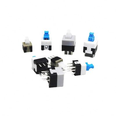 China 5.8x5.8 7x7 8x8 8.5x8.5mm Self Locking / UNlock Push Tactile Power Micro Switch 6 Pin Button Switches for sale