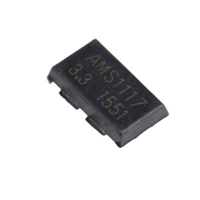 China AMS1117-3.3V AMS1117-3.3 AMS1117 1117 SOT223 Regulated Power Supply Chip Step-Down IC AMS1117-3.3V for sale