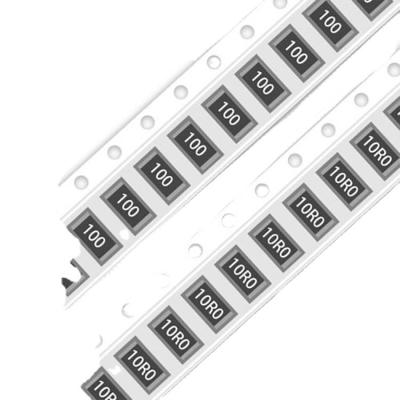 China Resistores fixos em chip de película espessa originais 1% 5% 0201 0402 0603 0805 1206 1210 1812 2010 2512 Ohm SMD Resistores 1r0 Smd à venda