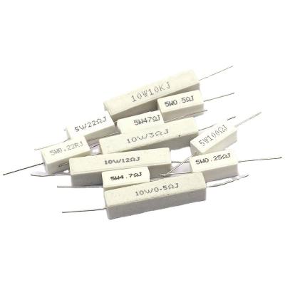 China Shenzhen High Power High Frequency 20W 47 Ohm Ceramic Cement Resistor For Power Adapter for sale
