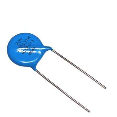 Chine Bleu Bonne qualité 3movs Oxyde de métal ZOV Disque linéaire Varistor Résistant 10d 10d431k Pour générateur à vendre