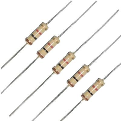 China 1/4W Power Carbon Film Resistors Assorted kit 1 ohm~ 10M ohm Resistance 5% Tolerance Resistor Pack for sale