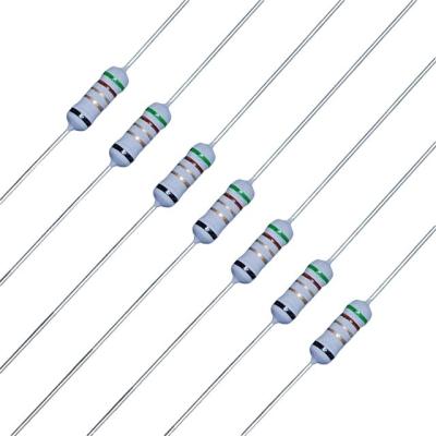 China Electronic Component FKN 1 Watt 500 Ohm Wirewound Fusible Resistor For Power Supply for sale