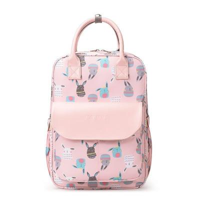 China Animal Prints Polyester Rucksack Changing Travel Diaper Bags 27*15*42cm for sale