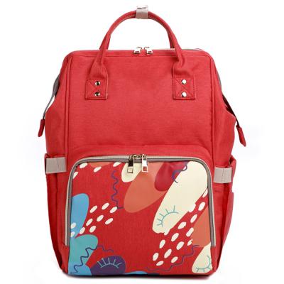 China Water Resistant Red 17L Changing Bag Backpack Large Capacity 0.55kg for sale