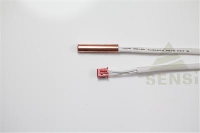 China Respuesta rápida del sensor de temperatura del tubo de cobre 10K 3435 el 1% NTC para el refrigerador en venta