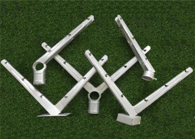 China Galvanized V Shape Barbed Wire Extension Arm Six Strands For Security Fence for sale