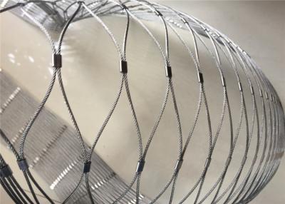 China Durable Flexible Stainless Steel Wire Rope Mesh Cable Netting Weather Resistant for sale