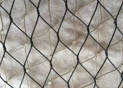 China Black Oxide Coated Stainless Steel Wire Rope Mesh Netting for Facade Cladding for sale
