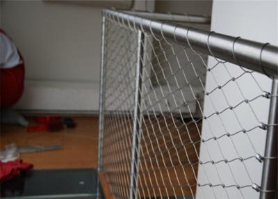 China Decorative Protection Stainless Steel Wire Rope Net For Handrail Railing for sale