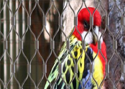 China Rede de aço inoxidável atada do pássaro 7x19 de 1.5mm para o aviário do papagaio à venda