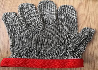 Chine Cinq gants résistants coupés d'acier inoxydable de doigts, gants de coupe de viande en métal à vendre