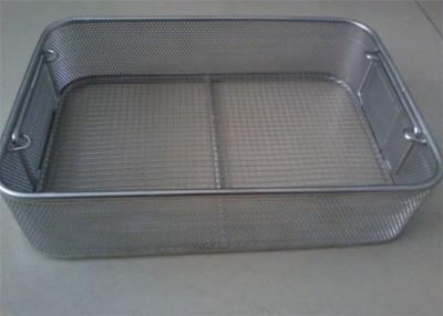 China Sterilization Stainless Steel Mesh Basket Basket Medical Autoclave Tray Alkali Proof for sale