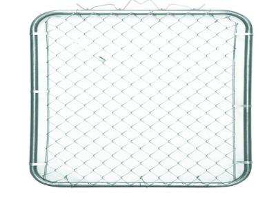 China 42 in. W x 60 in. H Galvanized Steel Bent Frame Walk-Through Chain Link Fence Gate for sale
