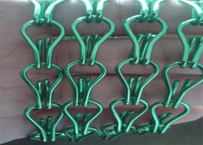 China 1.6mm Wire Diameter Fly Screen Chain Curtain Black / Green Color for sale