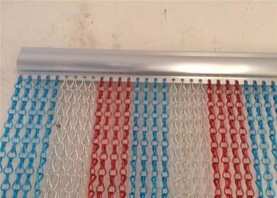 China Heavy Duty Colored 90cmx210cm Aluminum Chain Link Curtain 2.0mm 1.6mm Thickness for sale