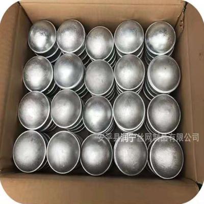 China Round Od2-3/8'' Chain Link Fence Post Cap Silver Or Green AntiCorrosion for sale