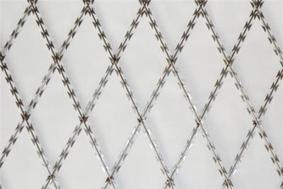 China Hot Dip Galvanized Welded Razor Wire 1m-2.5m Diamond Mesh for sale