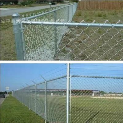 China Outdoors Sports Ground SGS Green Chain Link Fence Pvc Coated 2m Height for sale