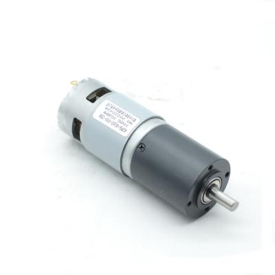 China Gearbox 24V DC Brush Gear Motor Low Noise NEMA 17 42mm 1:25 200Rpm 0.75A for sale