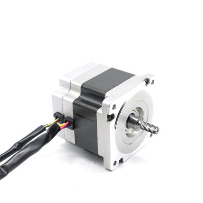 China 8 Pole Bldc Motor 2000RPM 24 Volt 126W 86BLF03 0.8Nm 86mm With Rear Shaft for sale