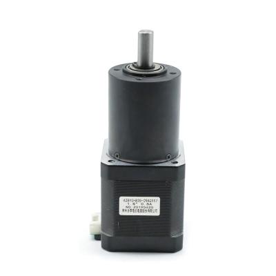China 42mm 12v 2 Phase 4 Wire Stepper Motor Planetary Gearbox 4.4 Kg Cm 1.78 N M for sale
