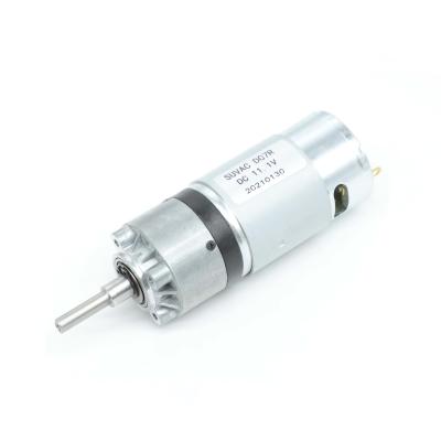 중국 Nema 14 소형 저잡음 Dc 브러시 기어 모터 36mm 11V 900RPM 판매용