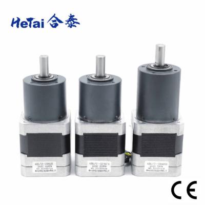 China Nema 17 Gearbox Brushless Motor 0.5A 24V 2.2OHMS 42mm for sale