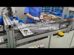 How is a stepper motor Assembly line look like? Chinese Factory Semi-automatic assembly waterline