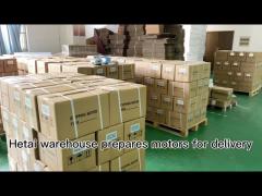 Hetai warehouse prepares motors for delivery