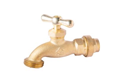 Quality 3/4 Inch NPT Slow Open T Handle Brass Bibcock Valve Bibb Faucet Valves For for sale